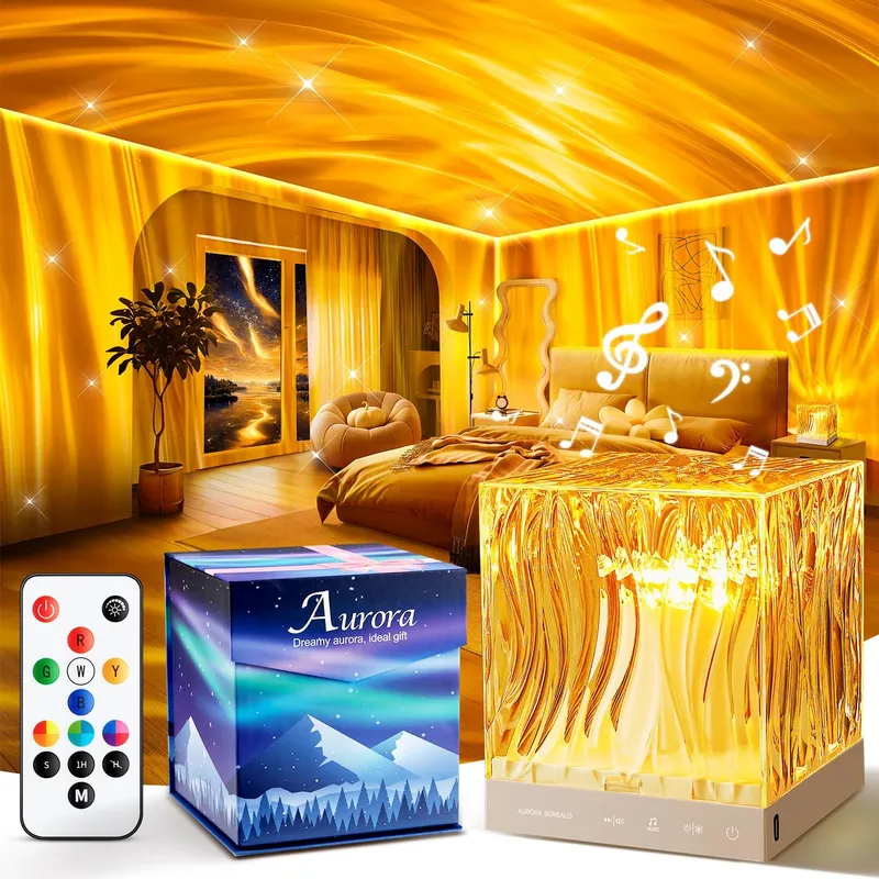 PIKOY Lampada aurora boreale con musica e Bluetooth
